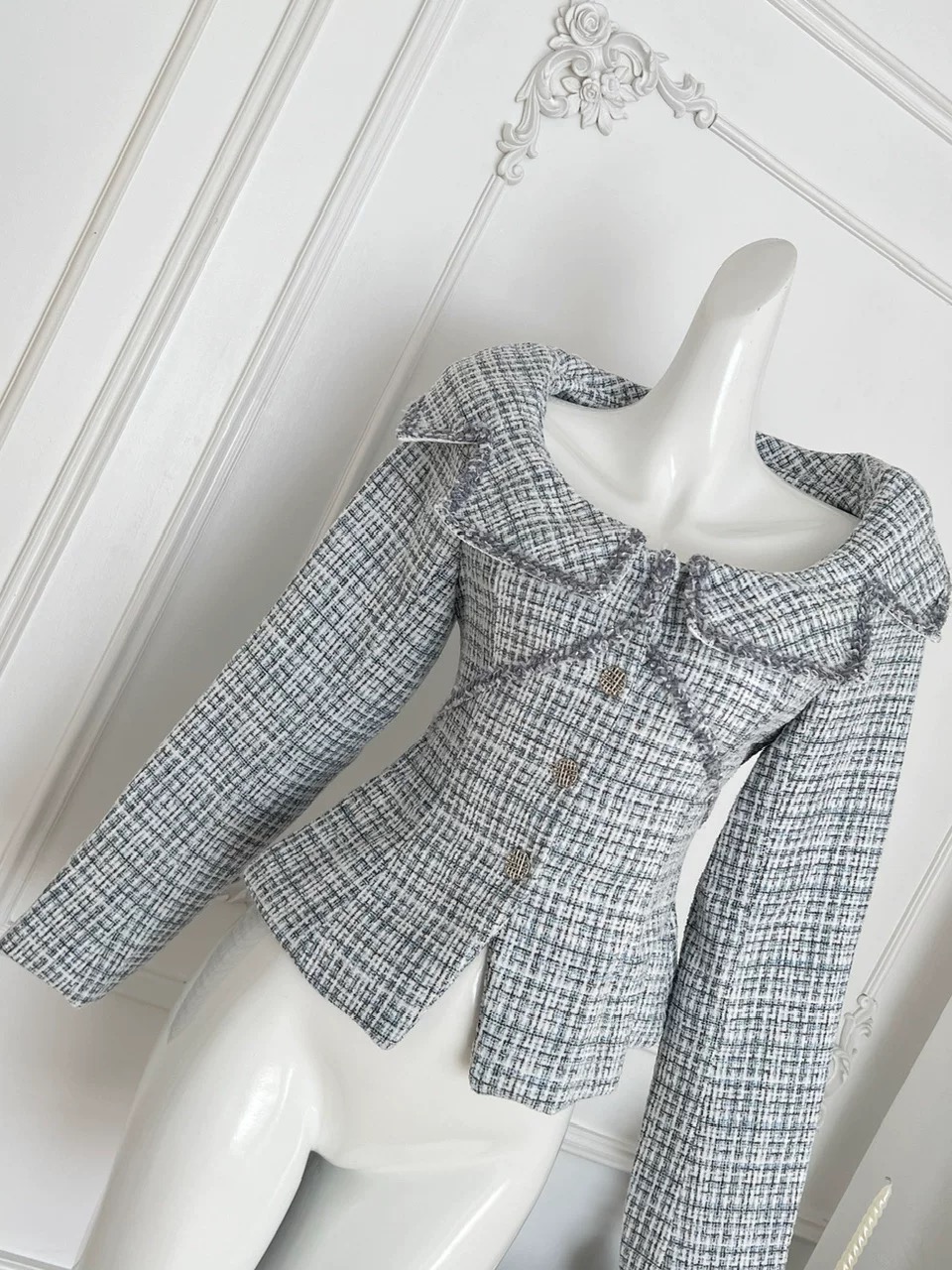 Keep it chic tweed top FTO310 images